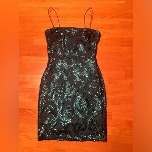 Beautiful Green Sequin Dress Size Small